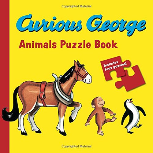 Curious George Animals Puzzle Book