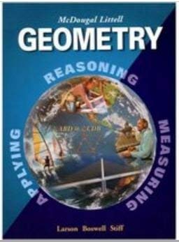 McDougal Littell High School Math Florida: Student Edition Geometry 2004 (Larson Geometry 2001)