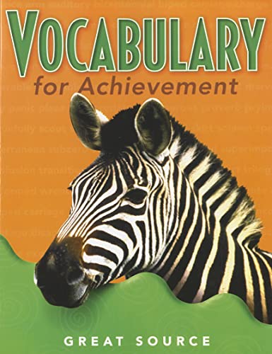 Great Source Vocabulary for Achievement: Student Edition Grade 5