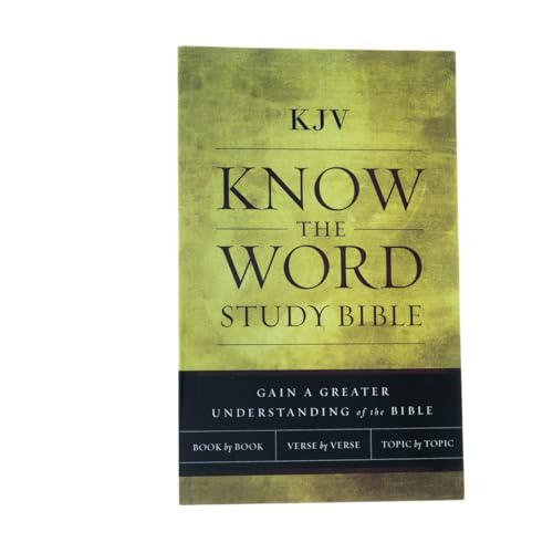 Know the Word Study Bible: King James Version, Red Letter Edition