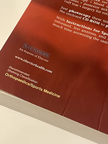 Instructions for Sports Medicine Patients