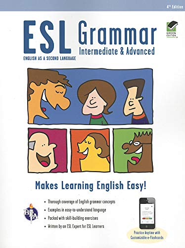 ESL Grammar: Intermediate & Advanced Premium Edition with e-Flashcards (English as a Second Language Series)