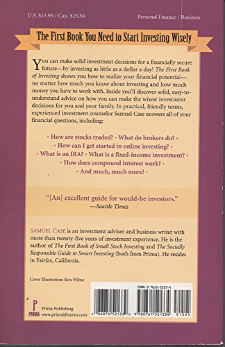 The First Book of Investing Fully Revised 3rd Edition: The Absolute Beginner's Guide to Building Wealth Safely
