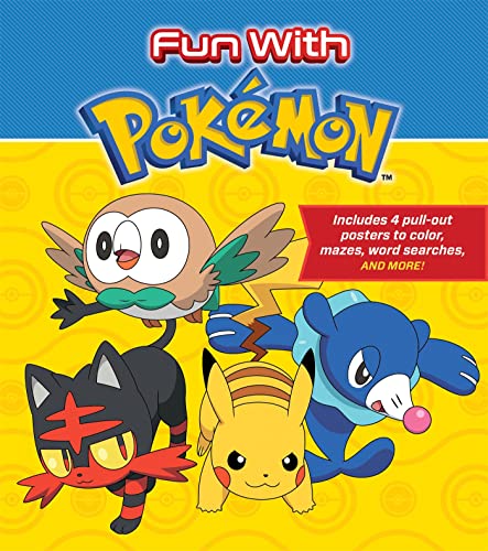Fun with Pokemon: Includes 4 pull-out posters to color, mazes, word searches, and more!