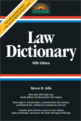 Law Dictionary: Fifth Edition (Law Dictionary)