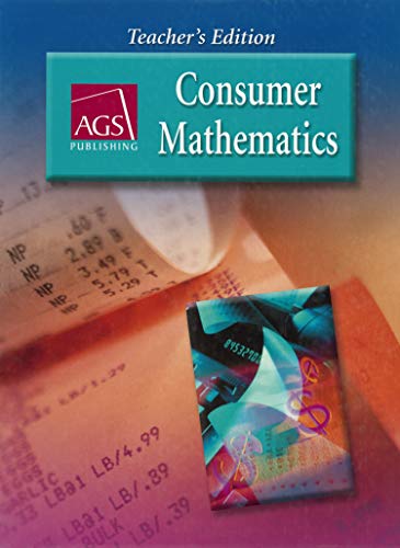 AGS Consumer Mathematics, Teacher's Edition