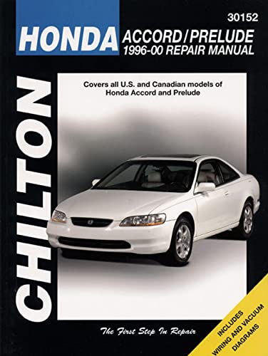 Chilton's Honda Accord/Prelude 1996-00 Repair Manual (Chilton's Total Car Care Repair Manual)