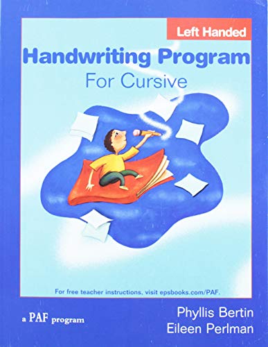 Handwriting Program for Cursive Left Hand (Preventing Academic Failure)