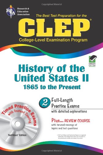 CLEP History of the United States II w/CD (REA) - The Best Test Prep for the CLE
