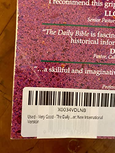 The Daily Bible in Chronological Order: New International Version