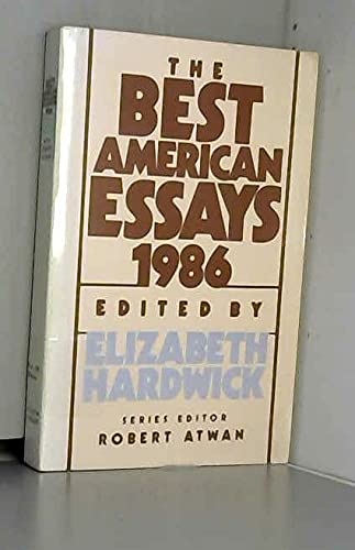 Best American Essays 1986