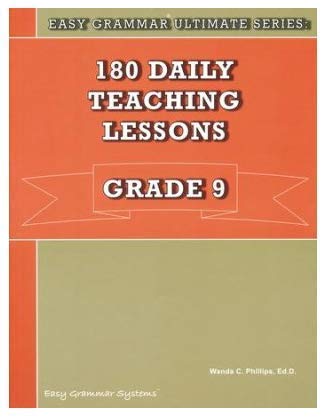 Easy Grammar 180 Daily Teaching Lessons Grade 9 SET--Student and Teacher (Easy Grammar Ultimate Series)