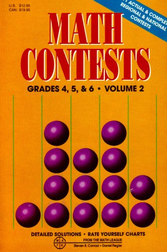 Math Contests, Vol. 2, Grades 4, 5, and 6