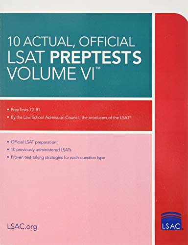 10 Actual, Official LSAT Preptests (6) (Lsat Series)
