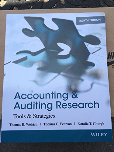 Accounting & Auditing Research: Tools & Strategies