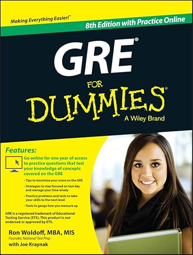 GRE For Dummies: with Online Practice Tests