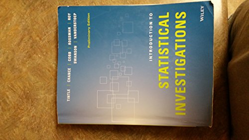 Introduction to Statistical Investigations