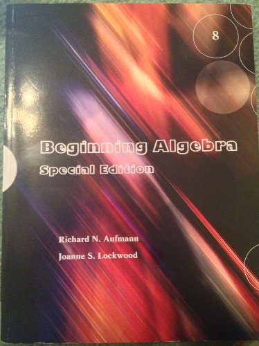 Beginning Algebra, Special Edition