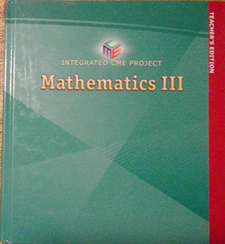 Integrated CME Project: Mathematics III - teachers editions