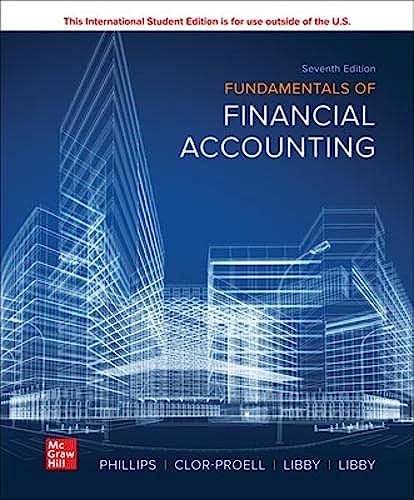 Fundamentals of Financial Accounting (ISE HED IRWIN ACCOUNTING)
