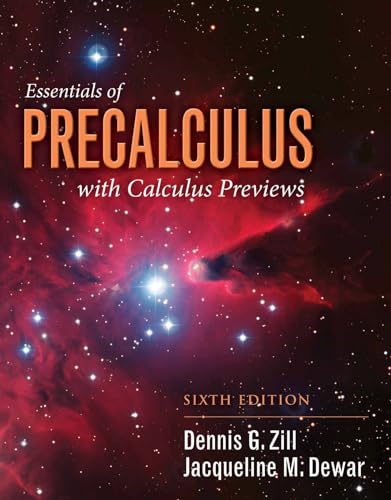 Essentials of Precalculus with Calculus Previews: . (Jones & Bartlett Learning Series in Mathematics)