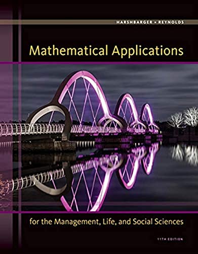 Mathematical Applications for the Management, Life, and Social Sciences