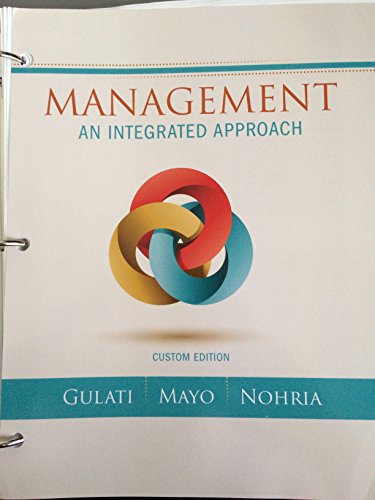 Management: An Integrated Approach (MindTap Course List)
