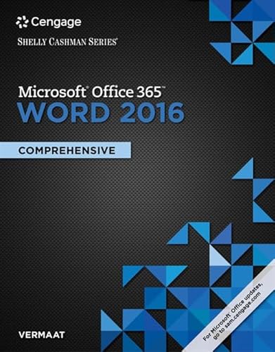 Shelly Cashman Series MicrosoftOffice 365 & Word 2016: Comprehensive (MindTap Course List)