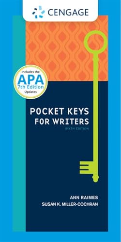 Pocket Keys for Writers with APA Updates, Spiral bound Version (Keys for Writers Series)