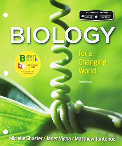 Loose-leaf Version for Scientific American: Biology for a Changing World