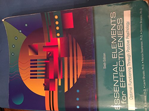 ESSENTIAL ELEMENTS F/EFFECTIVENESS