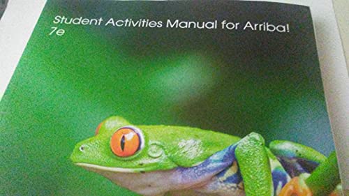 Arriba! Student Activities Manual for Arriba! 7th ed. (book only)