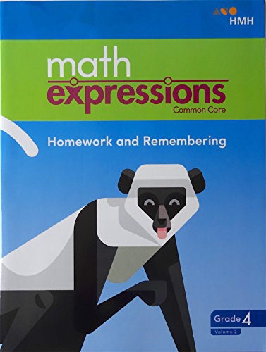 math expressions 2018 Homework and Remembering Grade 4 Volume 2