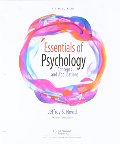 Bundle: Essentials of Psychology: Concepts and Applications, Loose-Leaf Version, 5th + MindTap Psychology, 1 term (6 months) Printed Access Card