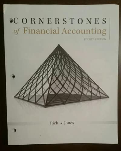 Cornerstones of Financial Accounting, Loose-leaf Version