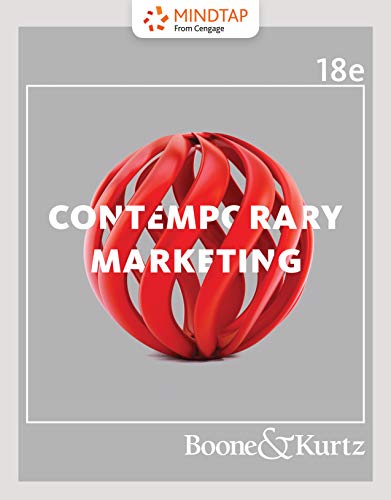Bundle: Contemporary Marketing, Loose-leaf Version, 18th + MindTap Marketing, 1 term (6 months) Printed Access Card