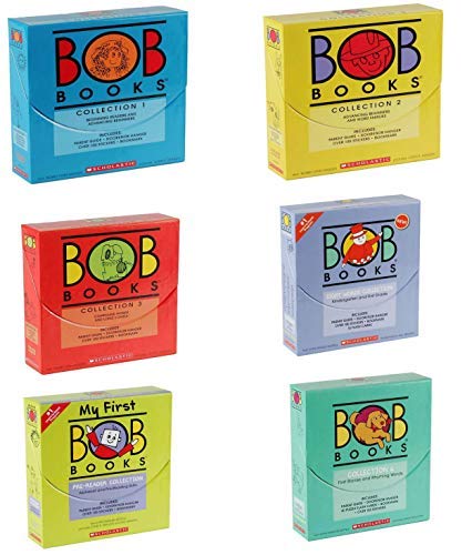 BOB Books 6 Book Collection Box Sets (Collection 1, Collection 2, Collection 3, Pre-Reader, Rhyming Words and Sight Words)