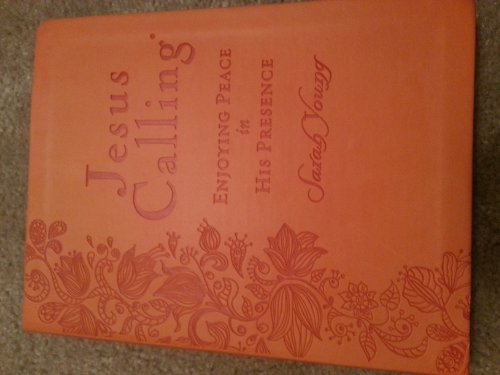 Jesus Calling (Deluxe) Large Print - Orange Leathersoft