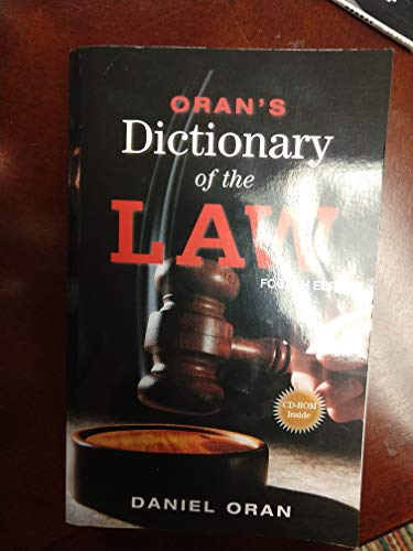 Oran's Dictionary of the Law (Paralegal Reference Materials)