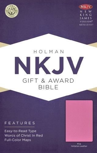 NKJV Gift & Award Bible, Pink Imitation Leather