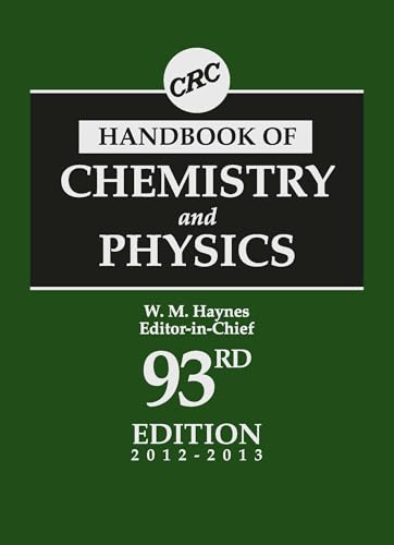 CRC Handbook of Chemistry and Physics, 93rd Edition