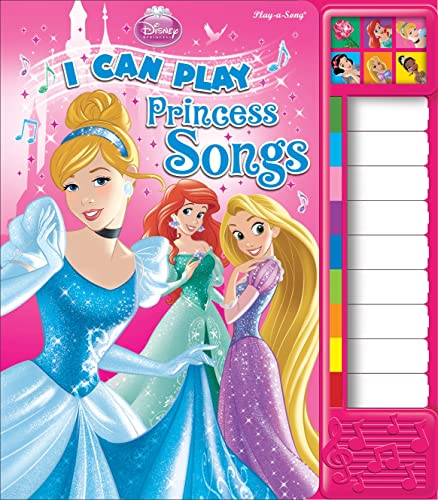 Disney Princess - I Can Play Princess Songs Board Book with Built-In Keyboard Piano - PI Kids