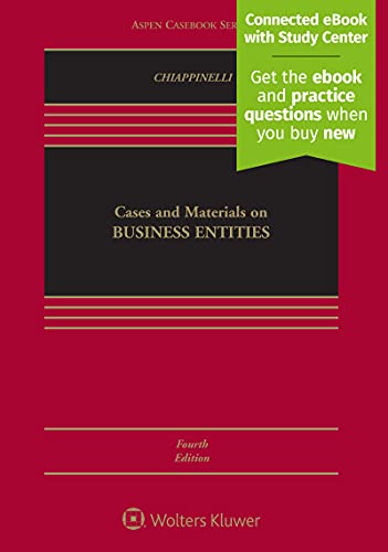 Cases and Materials on Business Entities (Aspen Casebook)
