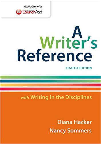 A Writer's Reference With Writing in the Disciplines