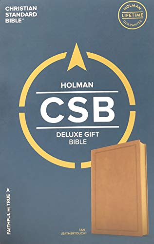 CSB Deluxe Gift Bible, Tan - Leathertouch