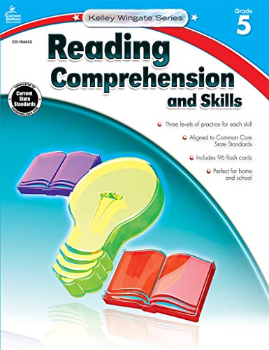 Carson-Dellosa Kelley Wingate Series Reading Comprehension and Skills Book - Common Core Edition, Grade 5, Ages 10 - 11