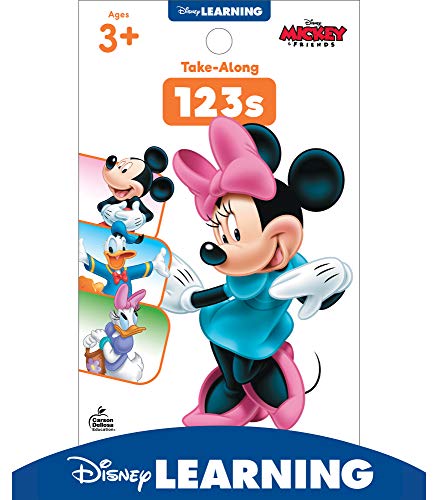 Disney Learning Mickey and Friends Take-Along Tablet: 123s―Math Activity Workbook for Counting, Tracing, and Writing Numbers, Coloring, Mazes, Connect the Dot Activities, Ages 3+ (64 pgs)