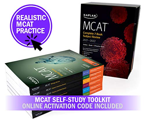 MCAT Self-Study Toolkit 2021-2022: Complete 7-Book Subject Review + 6 Practice Tests + Adaptive Qbank (Kaplan Test Prep)