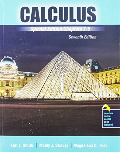 Calculus: Special Edition: Chapters 1-5