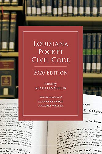 Louisiana Pocket Civil Code, 2020 Edition